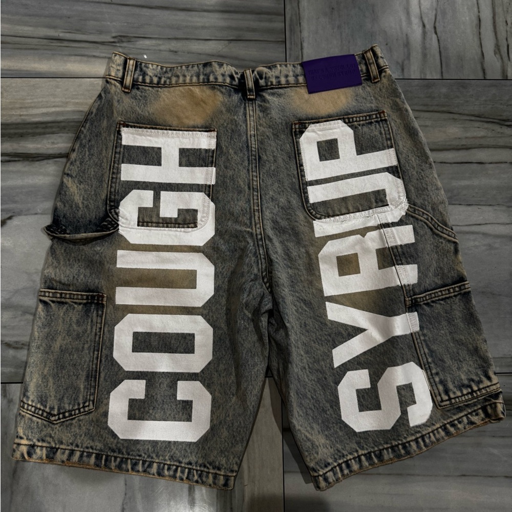 That’s A Awful Lot Of Cough Syrup Denim Shorts